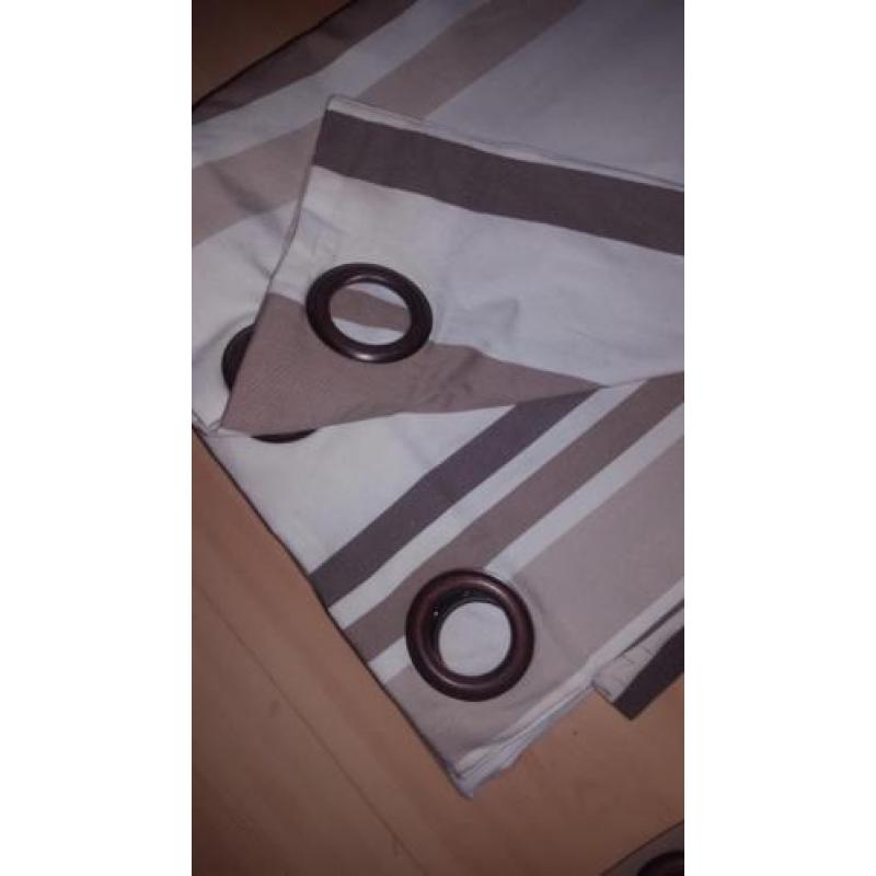 Mooie overgordijnen met ringen dikke zware kwaliteit 2 stuks