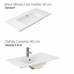 Badmeubel Trendline 90cm Sonoma Oak Softclose (Verschille...
