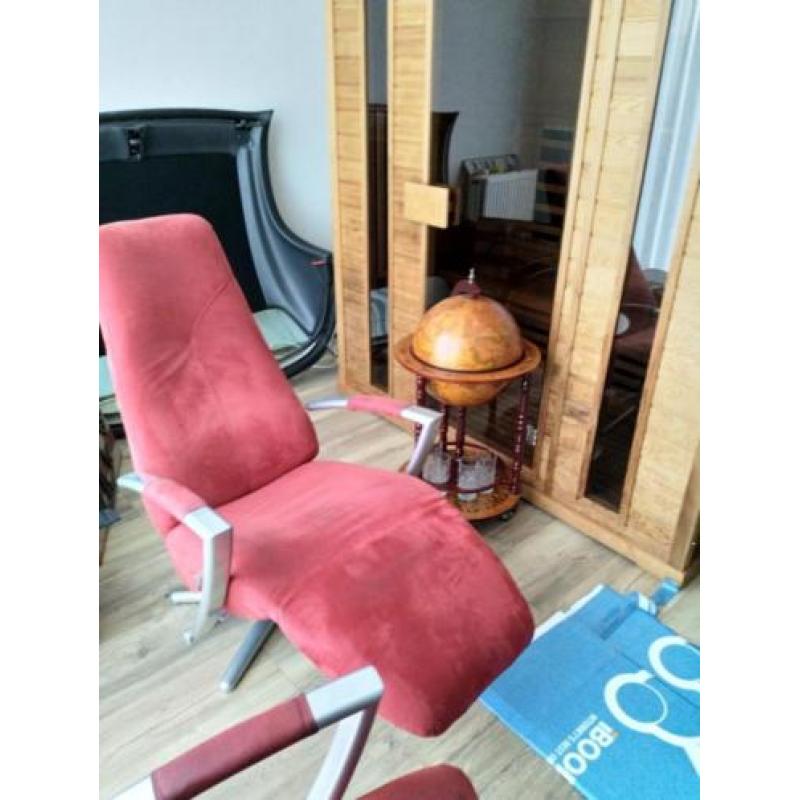 Fantastisch zittende rode Jori relax stoelen
