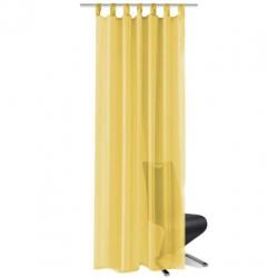 vidaXL Gordijnen voile 140x225 cm geel 2 st