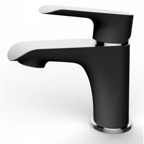 Pluto Wastafelmengkraan Laag Zwart Chroom