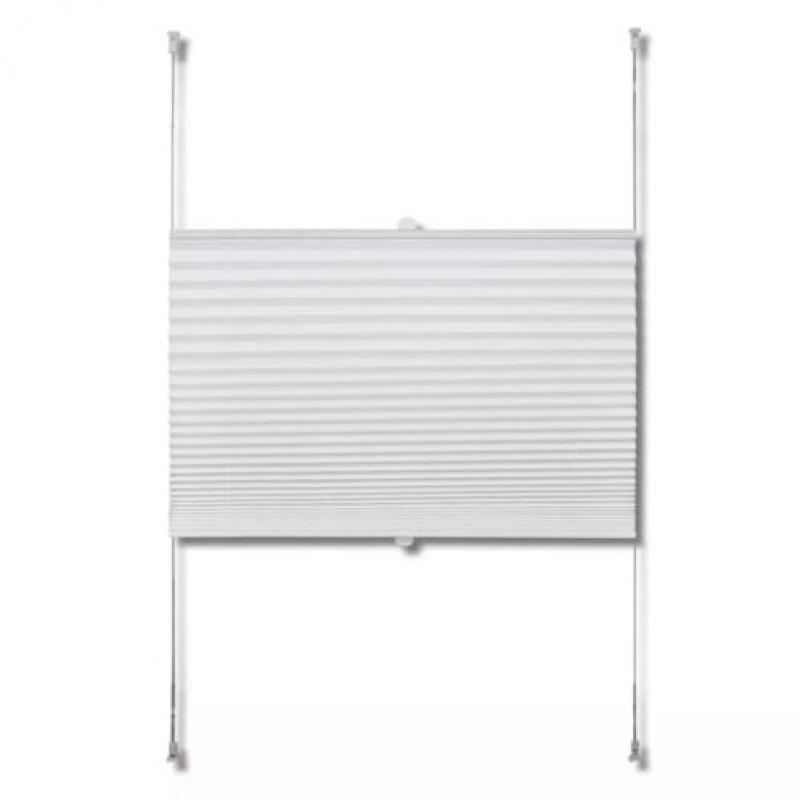 vidaXL Plisséjaloezie 40x150 cm wit