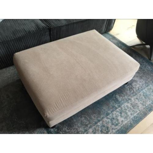 Mooie hocker crème rib