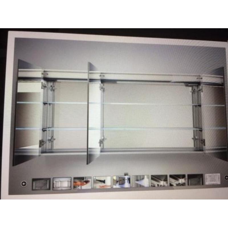 Badkamer spiegelkast 160x70 met verlichting en verwarming