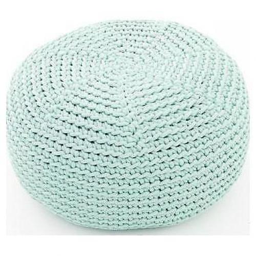 SanFates gehaakte kinder poef Do - Mintgroen