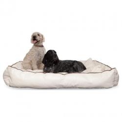 Smoothy Hondenkussen Extra Large Leder - Beige