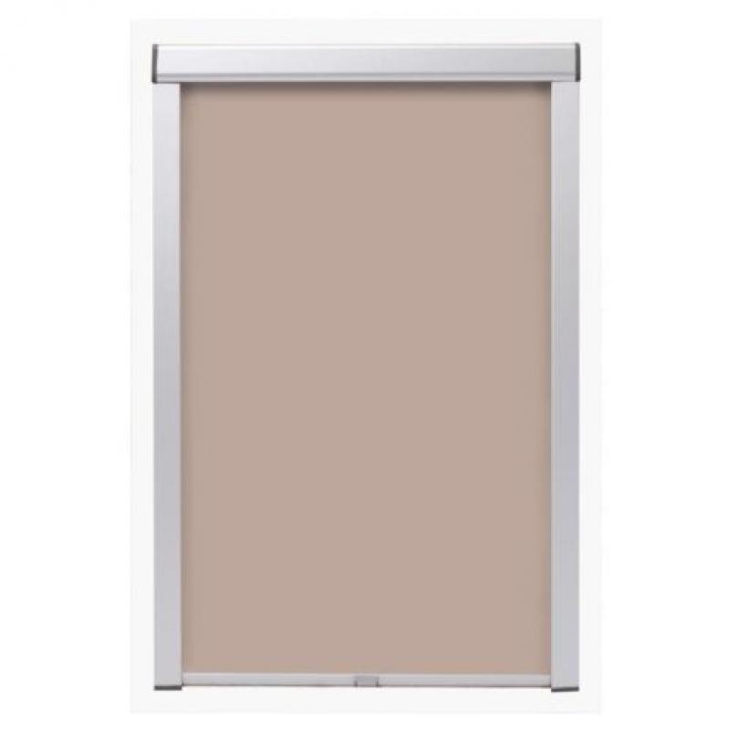 vidaXL Rolgordijn verduisterend beige M08/308