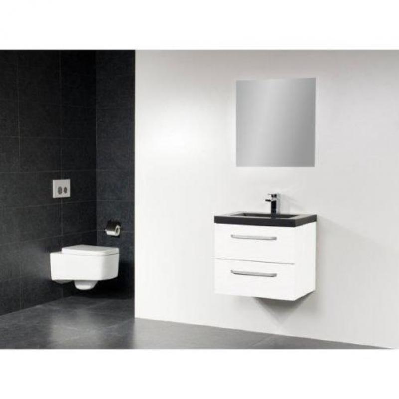 Saniclass Corestone 13 badmeubelset 60cm Wit 1 kraangat