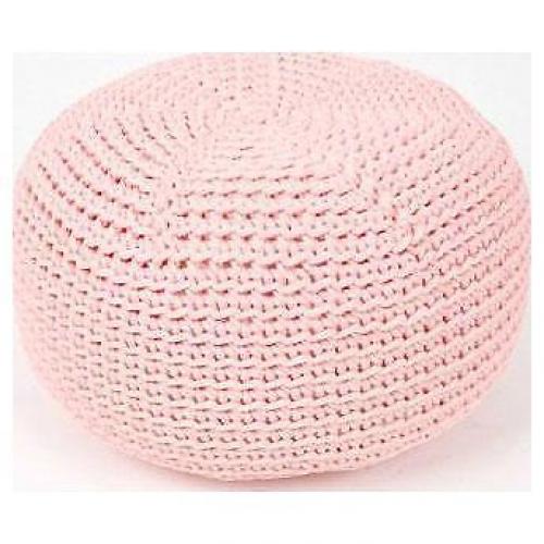 SanFates gehaakte kinder poef Do - Roze