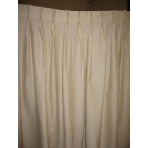 Overgordijnen beige 2 x 1.05 x lang 1.77