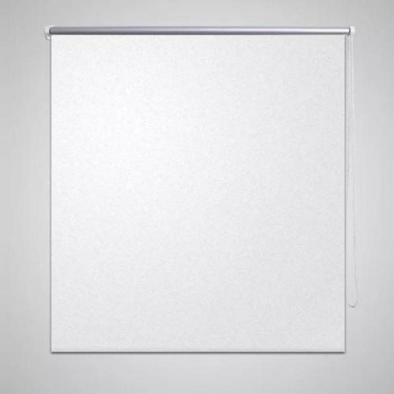 vidaXL Rolgordijn verduisterend 80 x 230 cm wit
