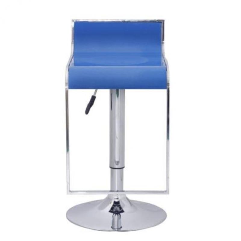 vidaXL Barkruk Lamego blauw (set van 2)