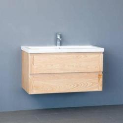 Badmeubel Wood Keramiek 100 Cm
