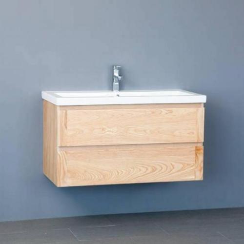 Badmeubel Wood Keramiek 100 Cm