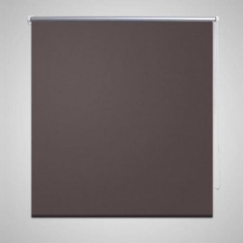 vidaXL Rolgordijn verduisterend 140 x 230 cm koffiebruin