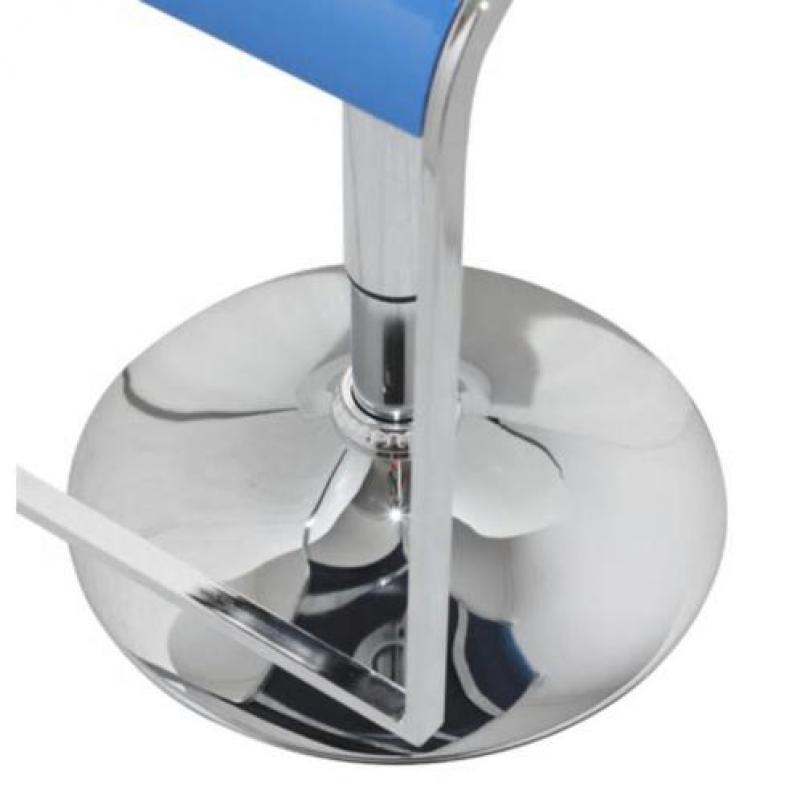 vidaXL Barkruk Lamego blauw (set van 2)