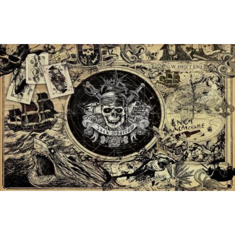 Pirates of the Caribbean 5 fotobehang, 400 x 250 cm
