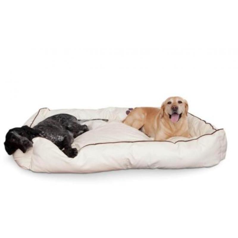 Smoothy Hondenkussen Extra Large Leder - Beige