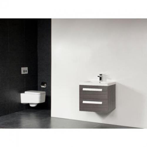 Saniclass Foggia badmeubelset 80cm 1 kraangat black diamond