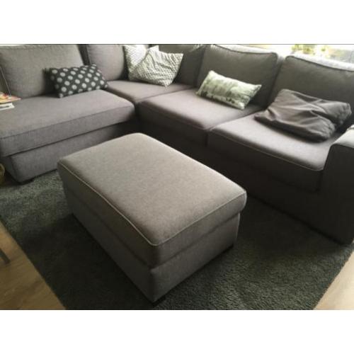 Hocker grijs (ook leuk voor een studentenkamer)