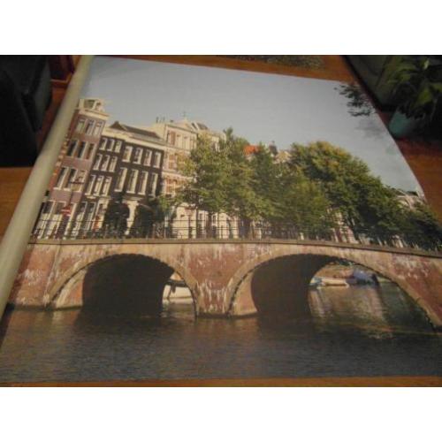 poster muurposter amsterdamse grachten 4,25 bij 2,75