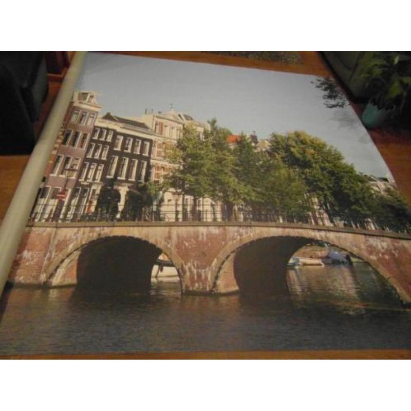 poster muurposter amsterdamse grachten 4,25 bij 2,75