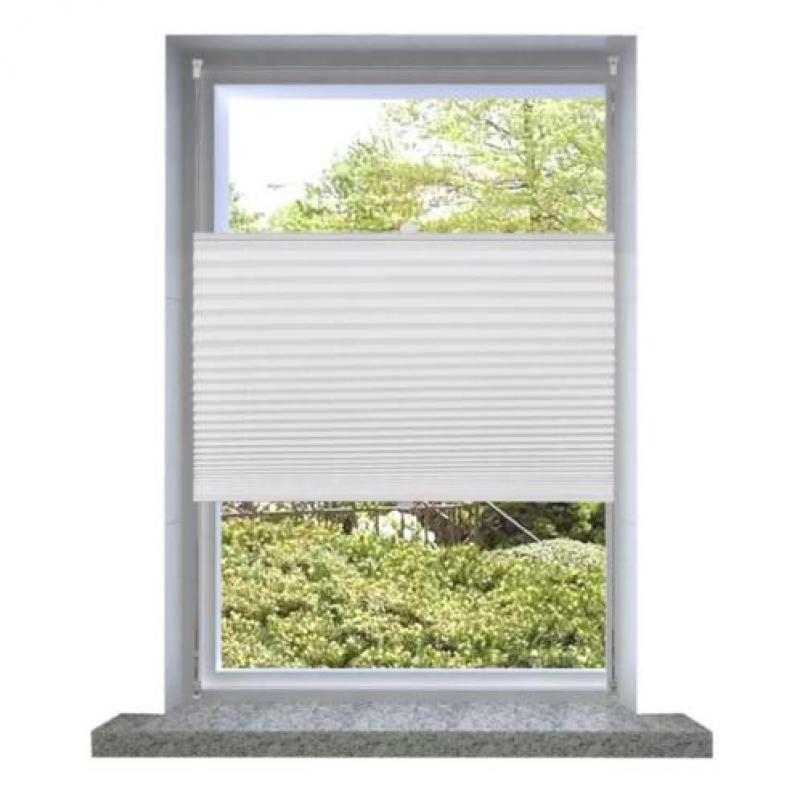 vidaXL Plisséjaloezie 40x150 cm wit