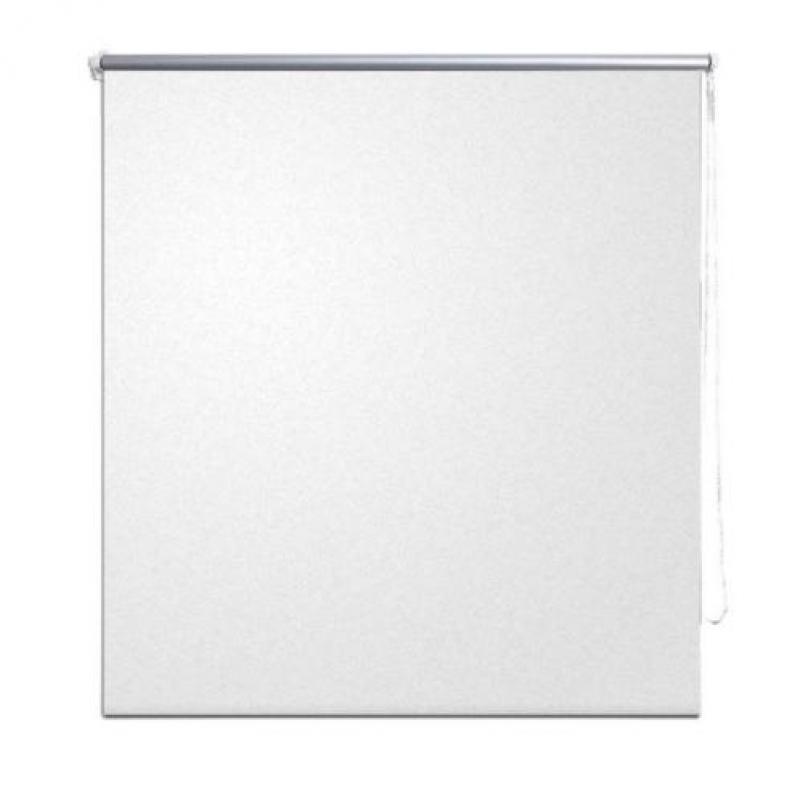 vidaXL Rolgordijn verduisterend 80 x 230 cm wit