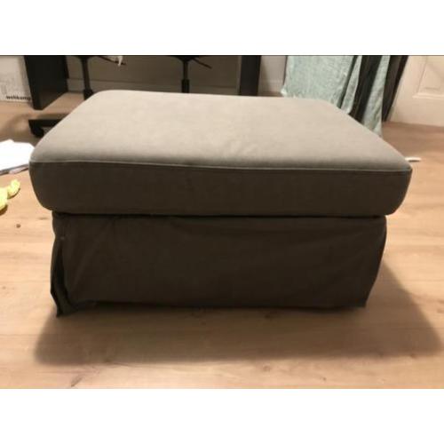 Ikea Kivik voetenbank met bergruimte grijs/ bruin