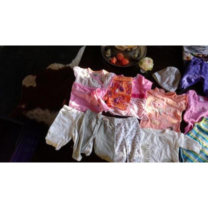 Klapkrat vol babykleertjes meisje maat 50/56