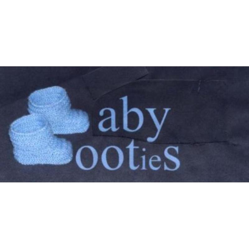 Baby Booties donkerroze, 0-3 m., babyslofjes handgebreid