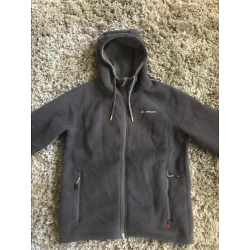 Warm Vaude fleece vest grijs mt L, als nieuw